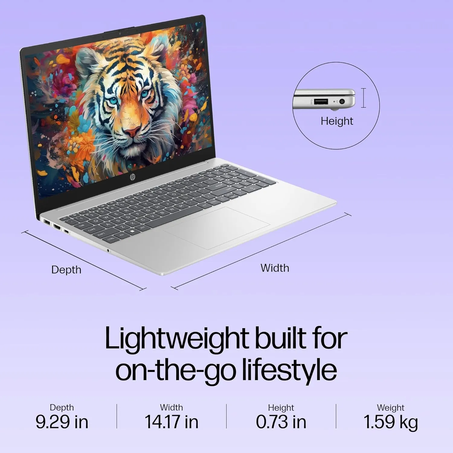 HP 15 i3 12th Gen 8GB 512GB SSD Laptop | Cayroshop