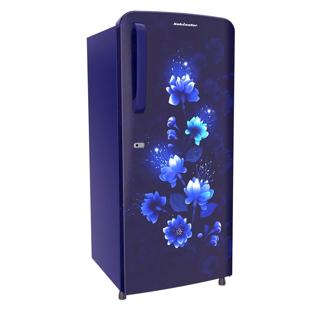 Kelvinator 187L Single Door Refrigerator Blue | Cayroshop