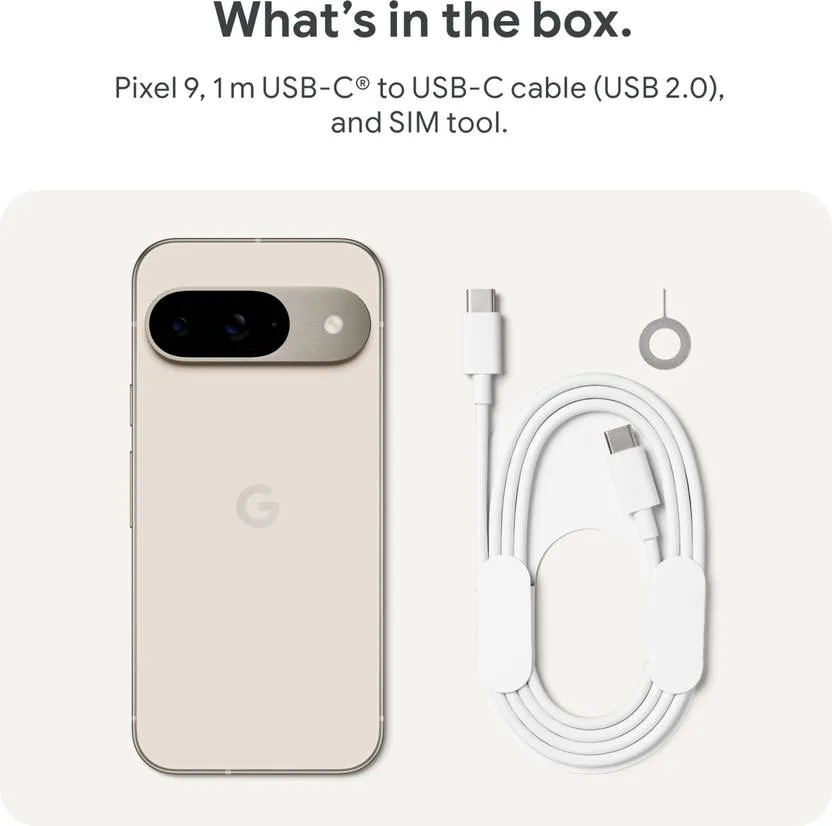 超美品　Google Pixel 9 Porcelain Google Pixel 9 5G Porcelain 128GB + 12GB Dual-SIM Unlocked