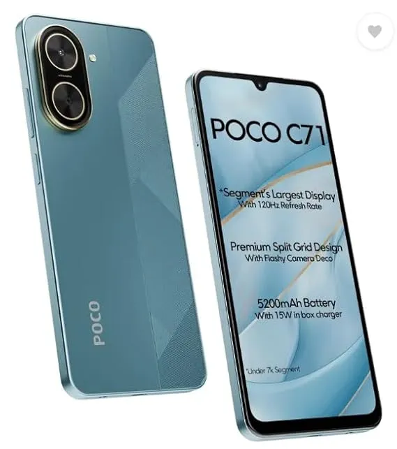 POCO C71 Cool Blue 64GB 4GB RAM Smartphone | Cayroshop