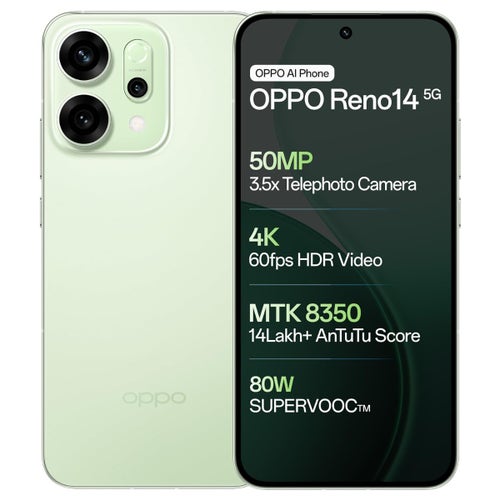 Cayroshop Oppo Reno14 5G Mint Green 256GB 8GB RAM Phone